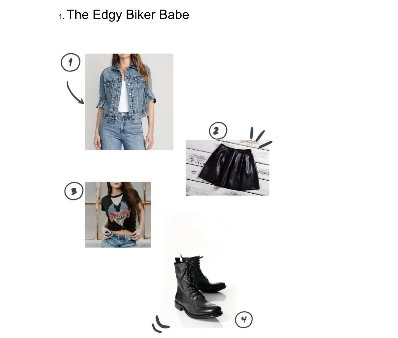 Polyvore 2025 edgy outfits